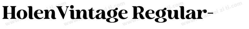 HolenVintage Regular字体转换